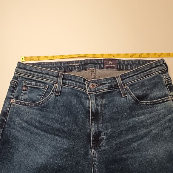 Adriano Goldschmied Jeans Size 30/10 The Harper Mid Rise Slim Leg Medium Wash - Picture 7 of 10